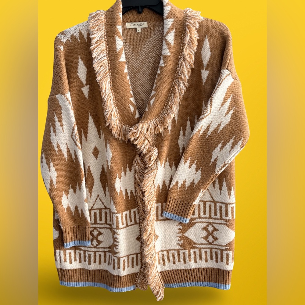CocoGio Cardigan western theme - bought in vintage store !